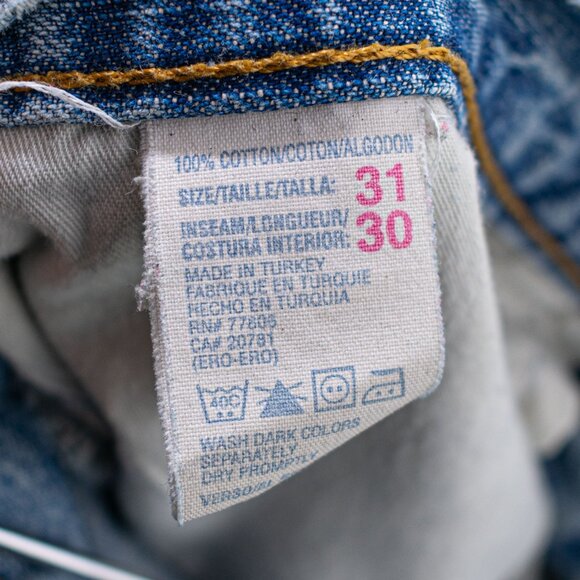 Tommy Hilfiger Jeans Y2K Flag Patch Distressed Hip Hop - Picture 6 of 16